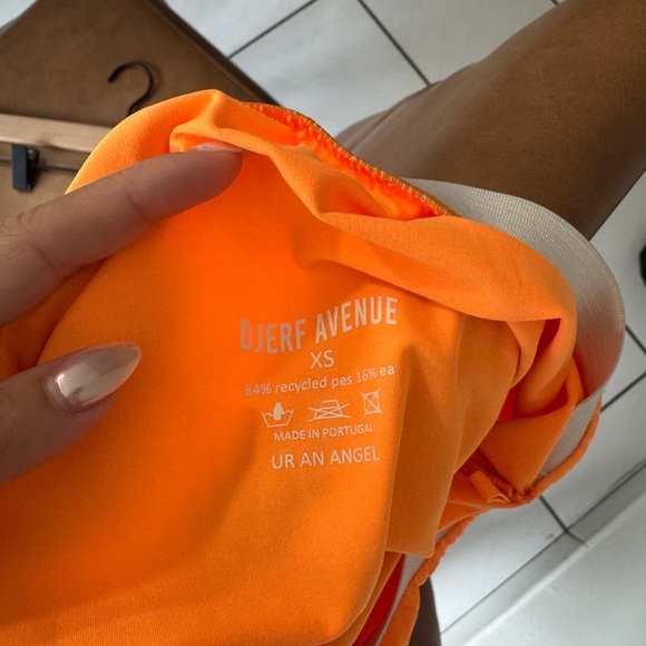 Djerf Avenue Swim Skirt Tangerine - Picture 5 of 5